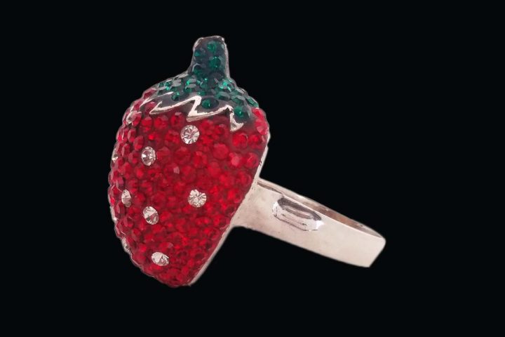 Sweet Strawberry Cocktail Ring